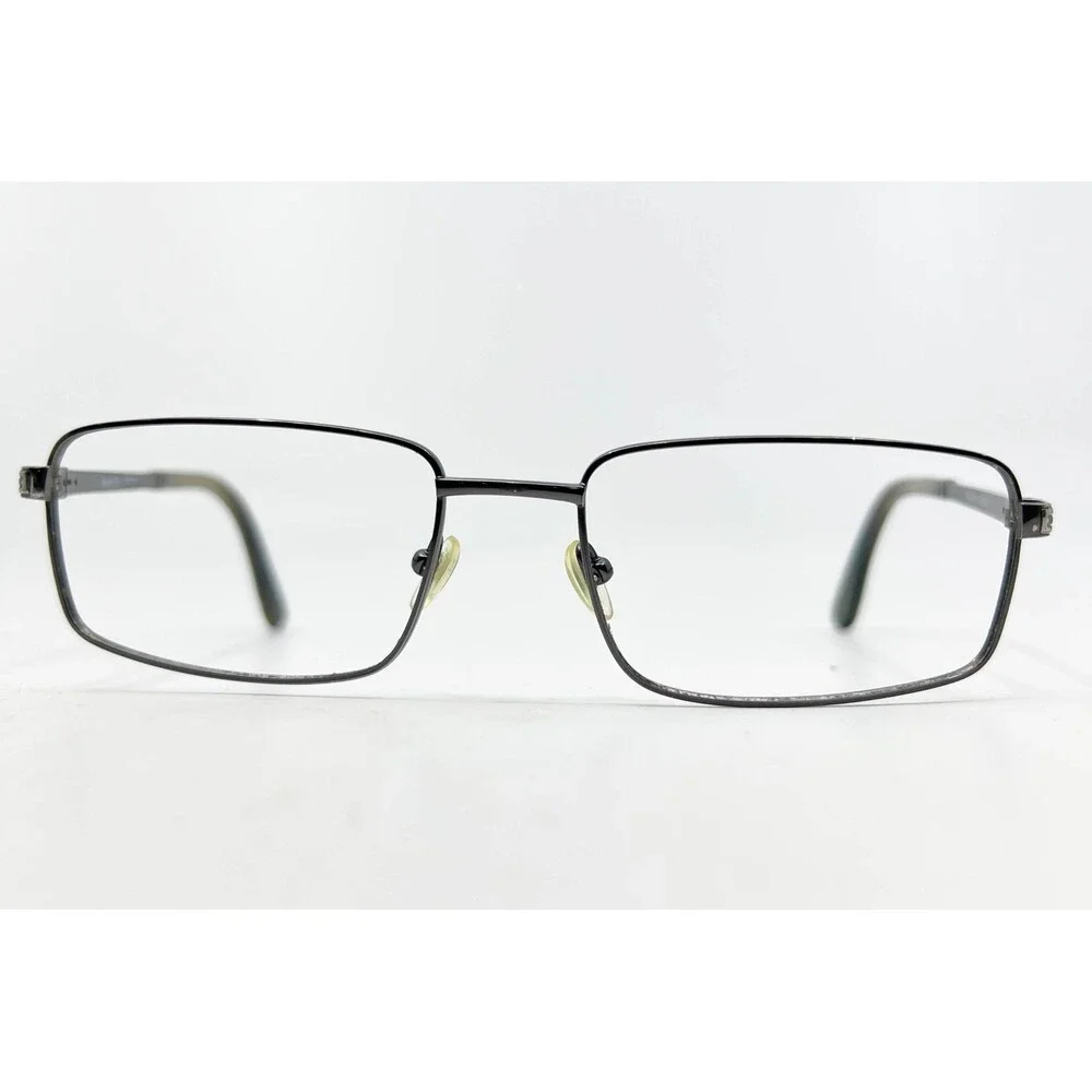 Michael Ryen Eyeglass Frames Mens Black Rectangular MR-262 57-18-145